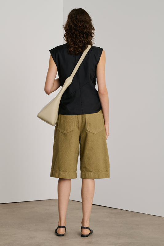 Bermuda Ethan - Beige - Coton - Femme