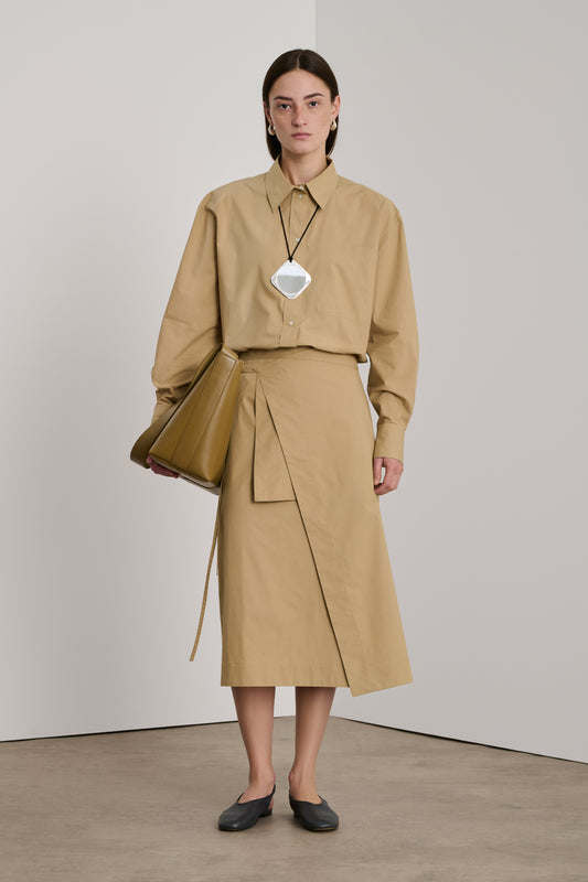 Jupe Dolce - Beige Foncé - Coton - Femme