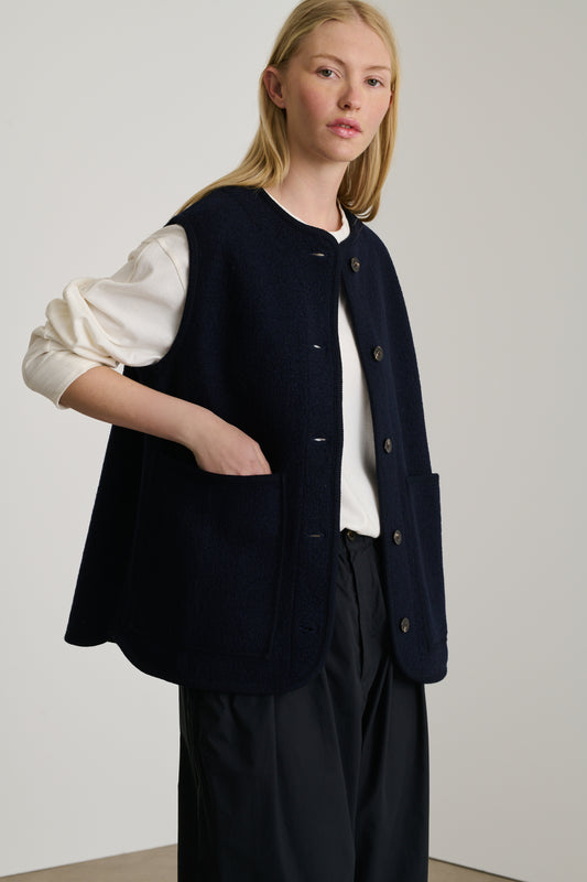 Veste Chicago - Navy - Laine - Femme