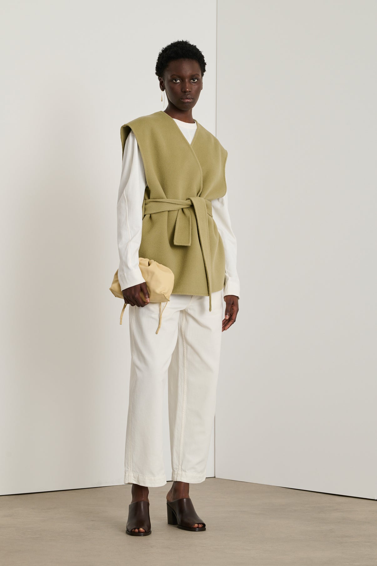 Pantalon Clovis - Écru - Coton - Femme vue 4