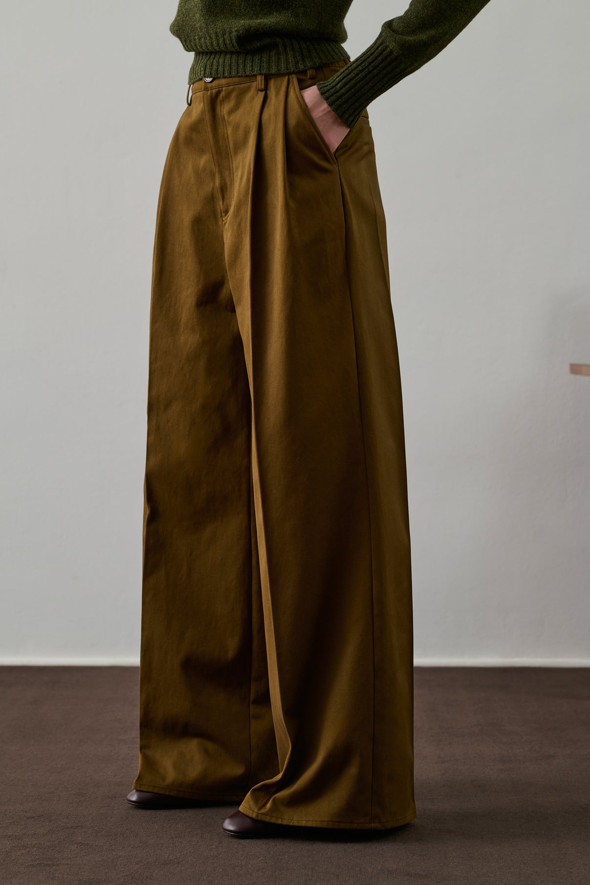 Pantalon Frejus - Kaki/Bronze - Coton - Femme vue 2