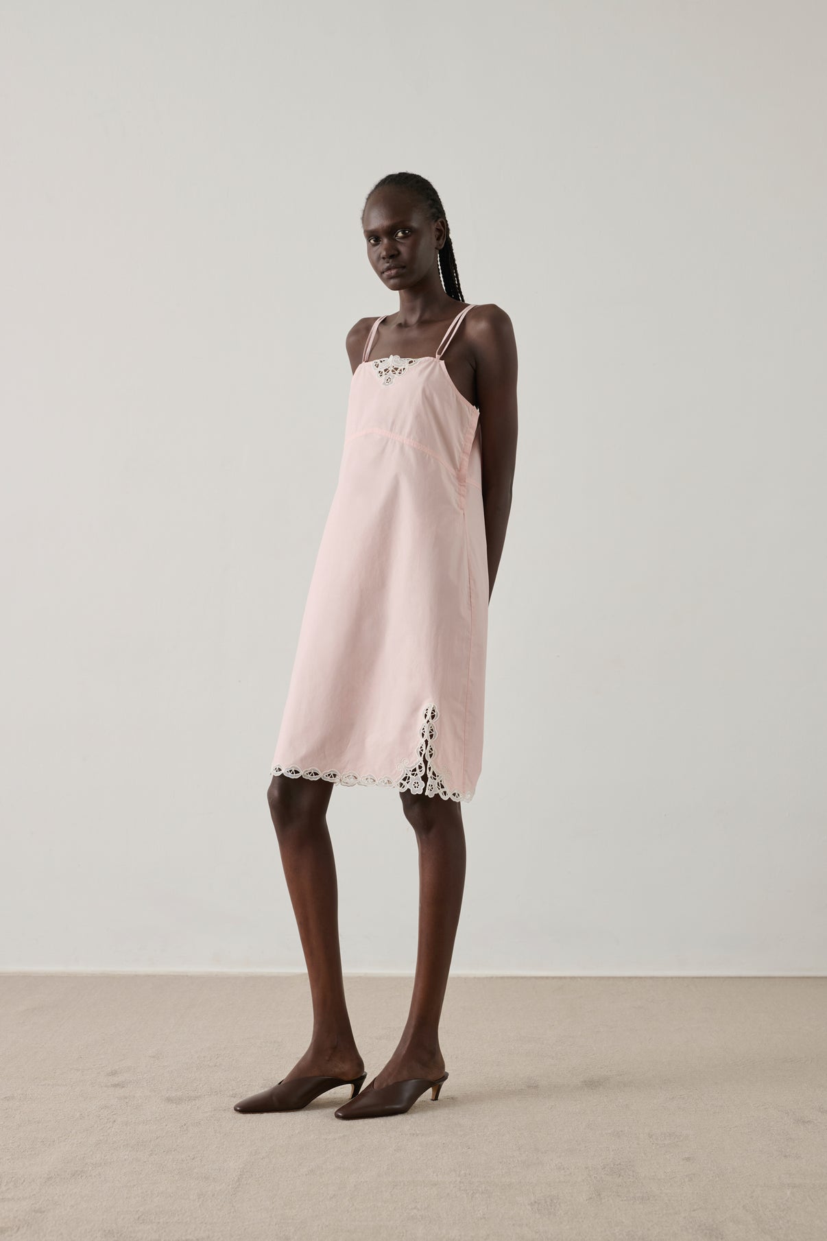 Robe Hillary - Rose Pâle - Coton - Femme vue 1